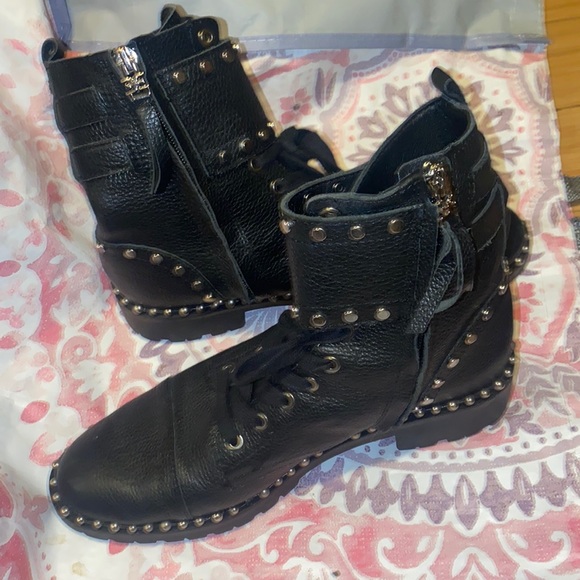 Sam Edelman studded combat boots - Picture 1 of 3